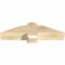 Ekena Millwork Eugene Rough Sawn Timber Gable Bracket, Douglas Fir, 36"W x 9"H x 4"D x 6"F, 6/12 Pitch GBW036X09X0406EUG00RDF - alternate 2